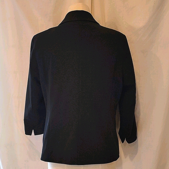 Nicole Miller Original Black 1 Button Blazer - Picture 2 of 6